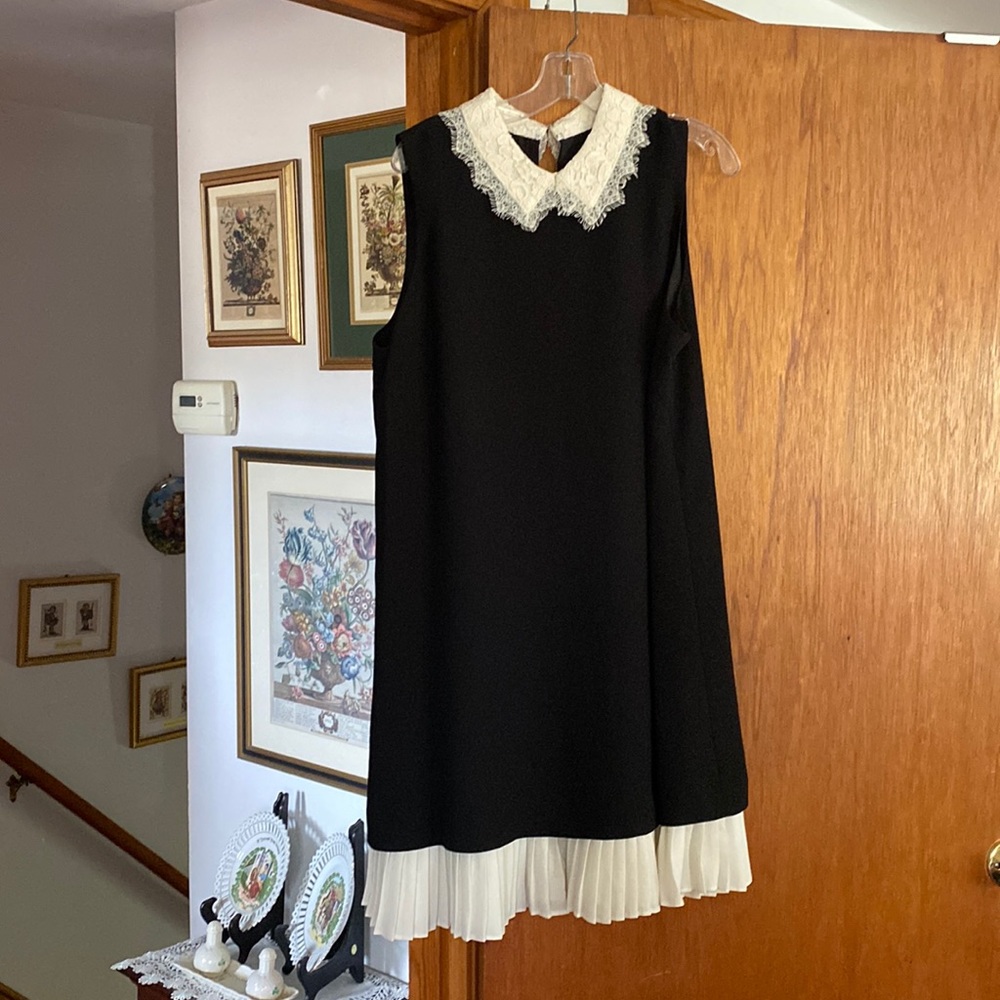 Black and cream dress